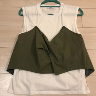 サニーレーベル(Sonny Label)の【美品】Sonny Label ビスチェ付きカットソー(Tシャツ(半袖/袖なし))