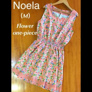 ノエラ(Noela)の【Noela 花柄シフォン ワンピース☆特価】ノエラ M(ひざ丈ワンピース)