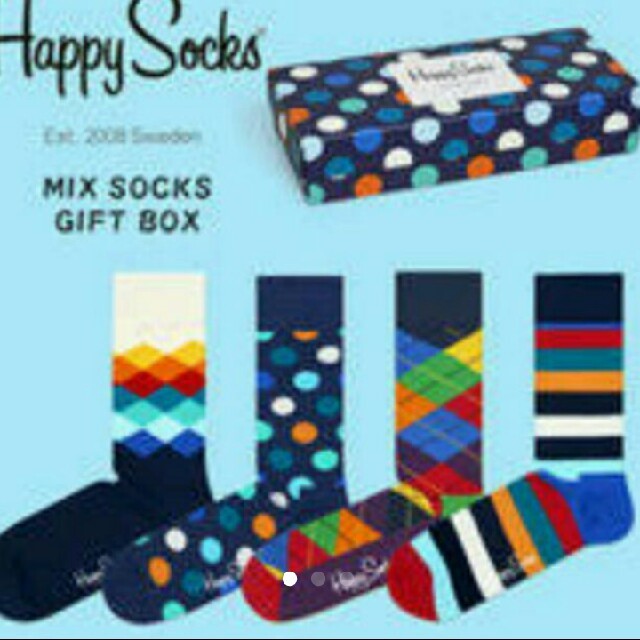 BEAMS(ビームス)のhappy socks ギフト 4足セット レディースのレッグウェア(ソックス)の商品写真