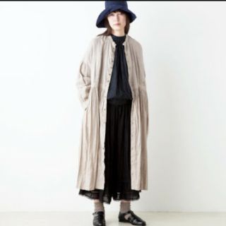 ネストローブ(nest Robe)のネストローブ ブラックリネンバンドカラーワンピース(ロングワンピース/マキシワンピース)