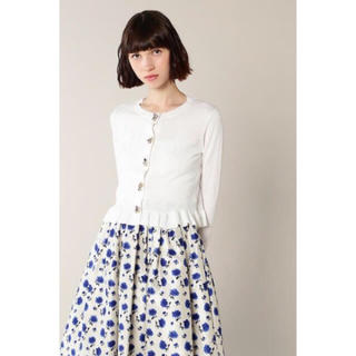 ジルスチュアート(JILLSTUART)の【新品】JILLSTUART ジルスチュアート♡ビジュー カーディガン(カーディガン)