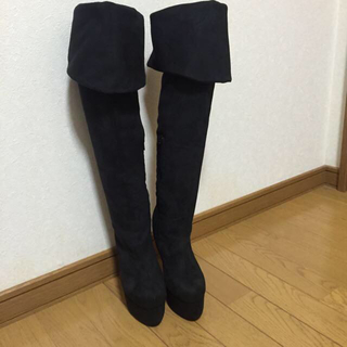 ブレストウキョウ(BLESS TOKYO)のblesstokyo ニーハイブーツ 黒(ブーツ)