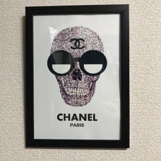 CHANEL アートポスター 額縁付き(アート/写真)