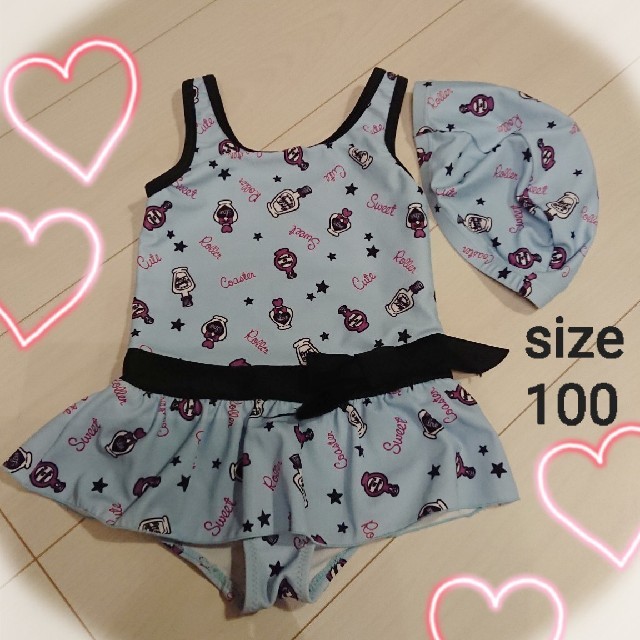 水着 size100 キッズ/ベビー/マタニティのキッズ服女の子用(90cm~)(水着)の商品写真