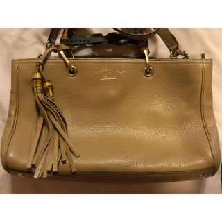 グッチ(Gucci)の【GUCCI】バンブー ショッパー 2WAY ミディアム トート レザー(トートバッグ)