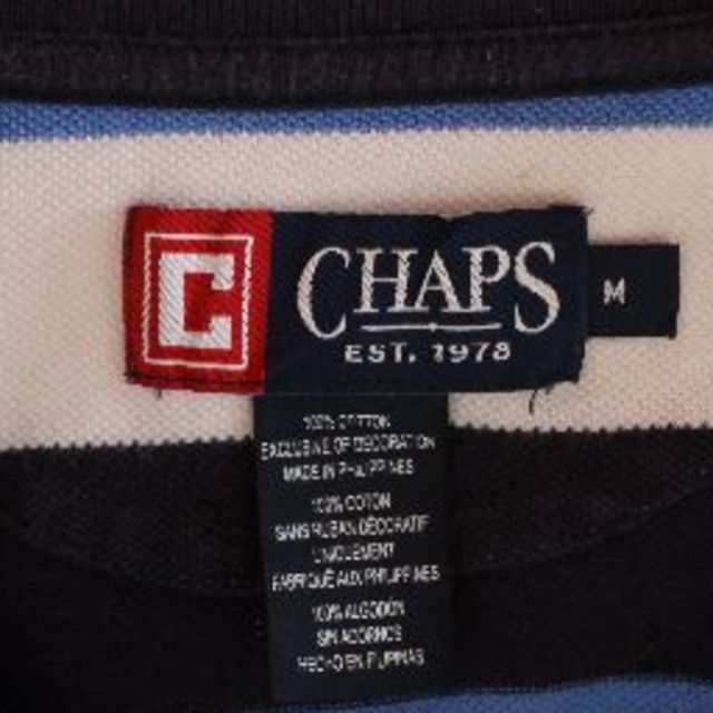 CHAPS(チャップス)のUS チャップス ラルフローレン navyblwh 半袖 ポロシャツ M メンズのトップス(ポロシャツ)の商品写真