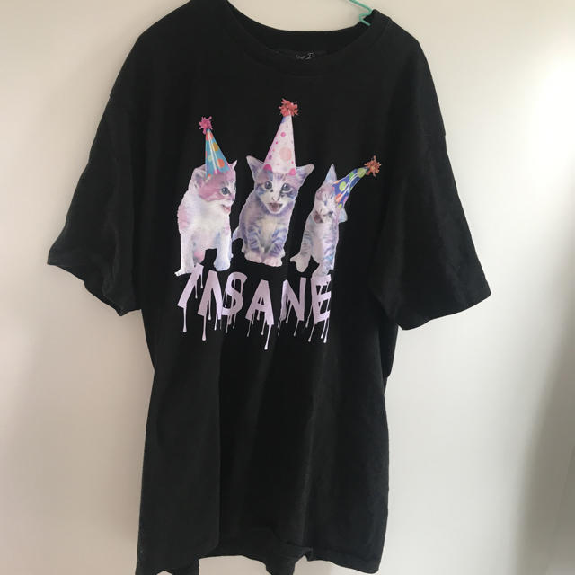 MILKBOY(ミルクボーイ)の MILKBOY  ねこ CAT 限定 BIG Tシャツ INSANE ブラック レディースのトップス(Tシャツ(半袖/袖なし))の商品写真