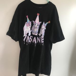 ミルクボーイ(MILKBOY)の MILKBOY  ねこ CAT 限定 BIG Tシャツ INSANE ブラック(Tシャツ(半袖/袖なし))