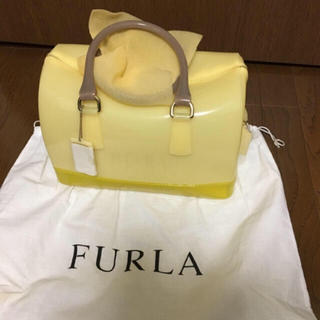 フルラ(Furla)の新品 未使用✨ FURLA キャンディバッグ  yellow(ハンドバッグ)
