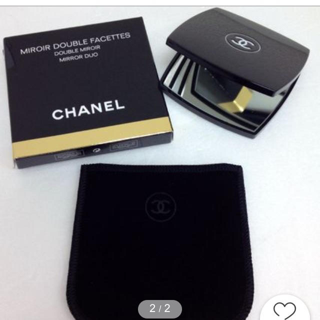 CHANEL(シャネル)のシャネルミロールドゥーブルファセットコンパクトミラープレゼント包装正規品 レディースのファッション小物(ミラー)の商品写真