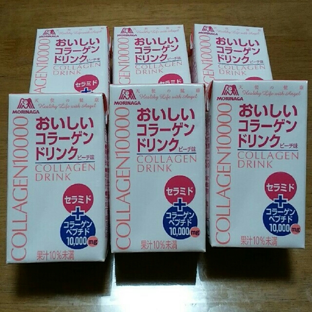 森永製菓(モリナガセイカ)の森永製菓　天使の健康　おいしいコラーゲンドリンク　ピーチ味　6個セット 食品/飲料/酒の健康食品(コラーゲン)の商品写真