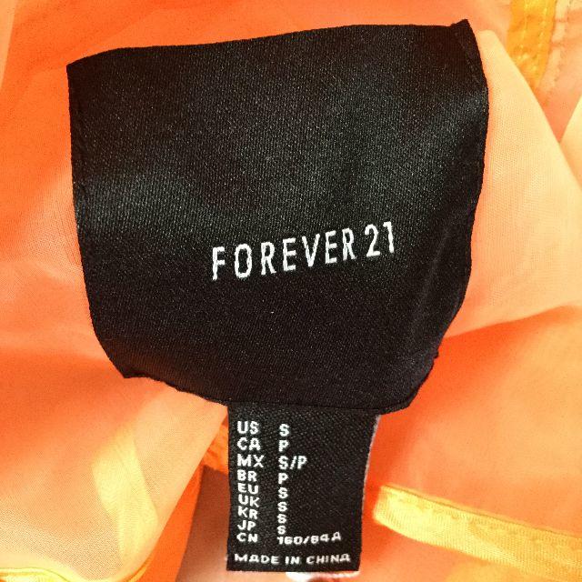 FOREVER 21(フォーエバートゥエンティーワン)のforever21 シースルー ジャケット オレンジ little suzie レディースのジャケット/アウター(その他)の商品写真