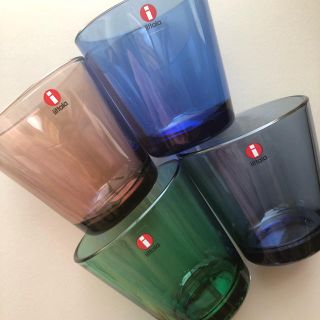 イッタラ(iittala)のイッタラ カルティオ パープル ウルトラマリンブルー レイン  エメラルド(グラス/カップ)