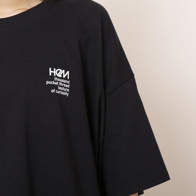 DOUBLE NAME(ダブルネーム)の試着のみ！HeMバックロゴTEEワンピース レディースのトップス(Tシャツ(半袖/袖なし))の商品写真