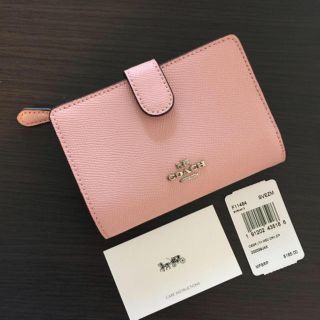 コーチ(COACH)のCOACH コーチ 二つ折り財布 ピンク ブラッシュ (財布)