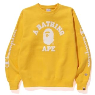 アベイシングエイプ(A BATHING APE)の【送料込み】A BATHING APE × Champion トレーナー(スウェット)