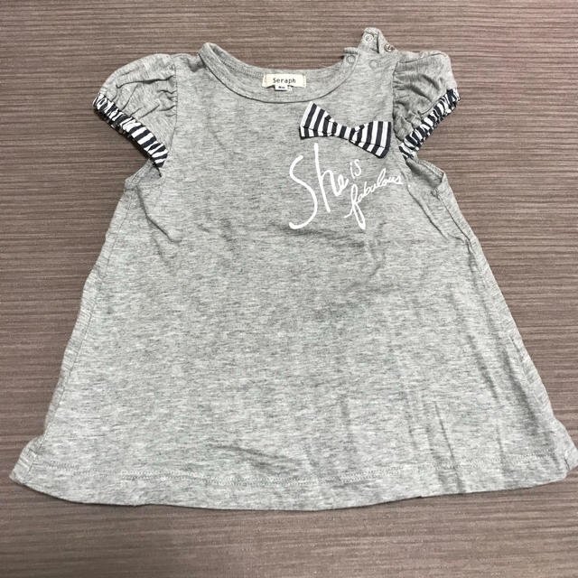 Seraph(セラフ)のセラフ 90 バック切り替え Tシャツ キッズ/ベビー/マタニティのキッズ服女の子用(90cm~)(Tシャツ/カットソー)の商品写真