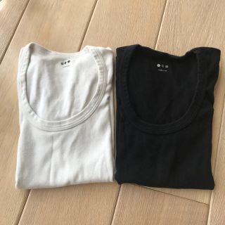 スリードッツ(three dots)のスリードッツ☆Tシャツ 2枚セット 白 黒(Tシャツ(半袖/袖なし))