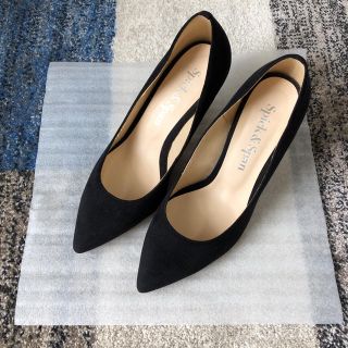 スピックアンドスパン(Spick & Span)の◆専用◆美品スピックアンドスパン スエードパンプス ブラック37 1/2イエナ (ハイヒール/パンプス)