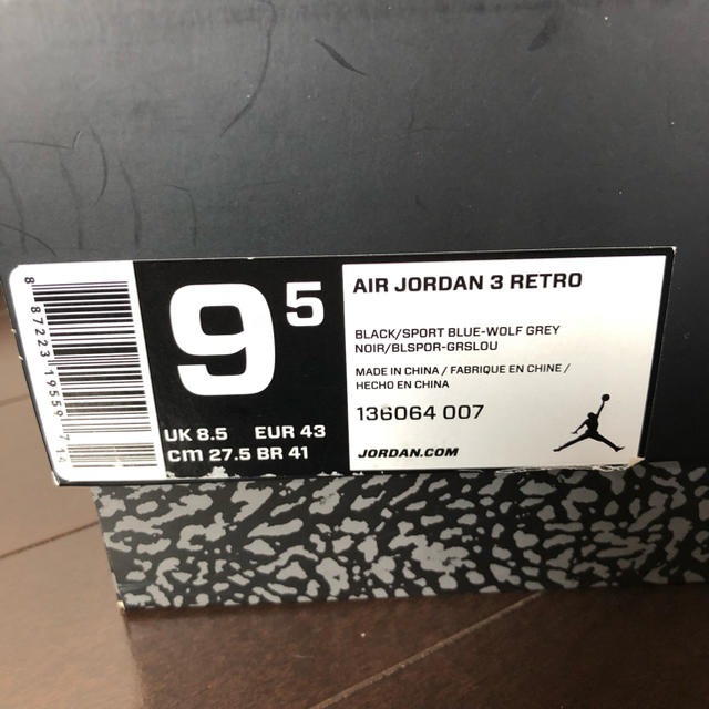 期間限定値下げ jordan 3 ジョーダン スポーツブルー