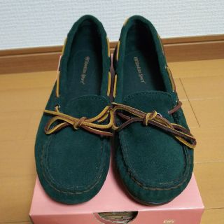 ホーキンス(HAWKINS)のHawkins sport モカシン 深緑 試着のみ 23.5cm(スリッポン/モカシン)