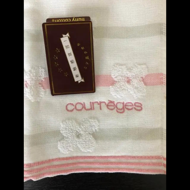 Courreges(クレージュ)の《新品/未使用》courreges タオルハンカチ♡ レディースのファッション小物(ハンカチ)の商品写真
