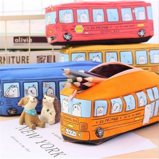 新品🧡バス型ペンケース🚌(ペンケース/筆箱)