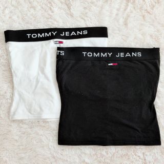 トミーガール(tommy girl)のTOMMY. JEANS. チューブトップ 白 黒 2枚セット(ベアトップ/チューブトップ)