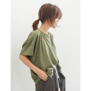 アングリッド(Ungrid)の新品 アングリッド デザインショートTee カーキ(Tシャツ(半袖/袖なし))