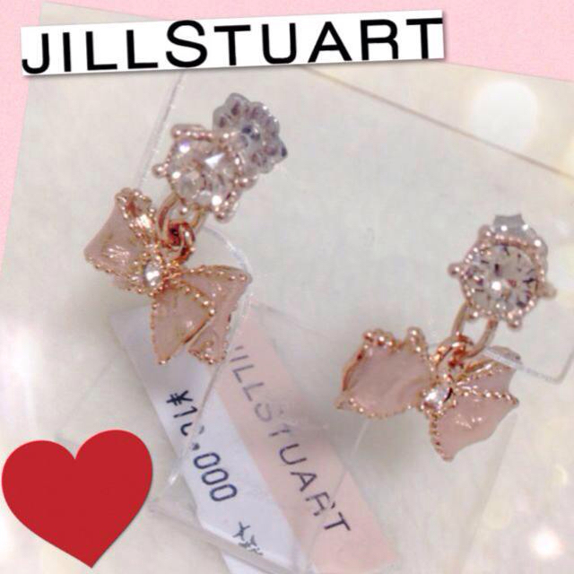 JILLSTUART(ジルスチュアート)のJILL♡*今季♡*リボンピアスpink レディースのアクセサリー(ピアス)の商品写真