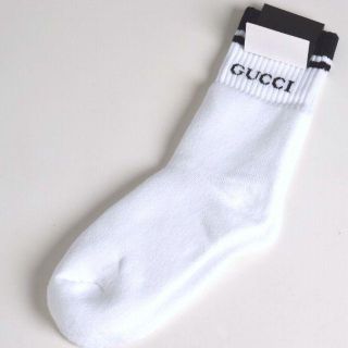 グッチ(Gucci)のGUCCI グッチ メンズ ホワイトソックス 靴下 24-26cm(ソックス)