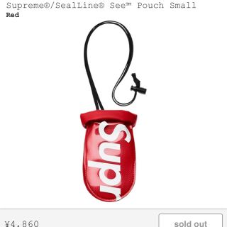 シュプリーム(Supreme)のSupreme SealLine See Pouch Small Red (コインケース/小銭入れ)