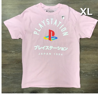 プレイステーション(PlayStation)のプレイステーション オフィシャル Tシャツ 【XL】ピンク 新品 180613(Tシャツ/カットソー(半袖/袖なし))