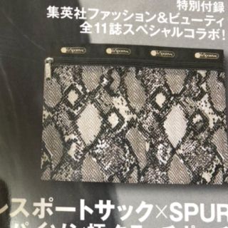 spur9月 パイソン柄クラッチ(クラッチバッグ)