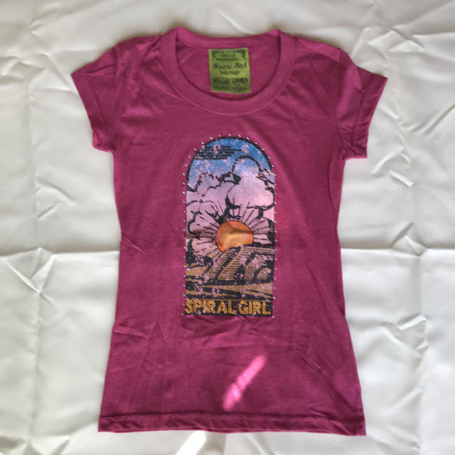 SPIRAL GIRL(スパイラルガール)の【未使用】Spiral Girl vintage  Tシャツ♡ レディースのトップス(Tシャツ(半袖/袖なし))の商品写真