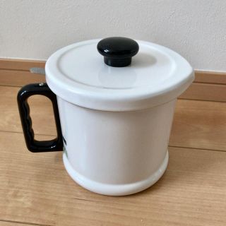 フジホーロー(富士ホーロー)の富士ホーロー オイルポット 1.5L 白色(容器)