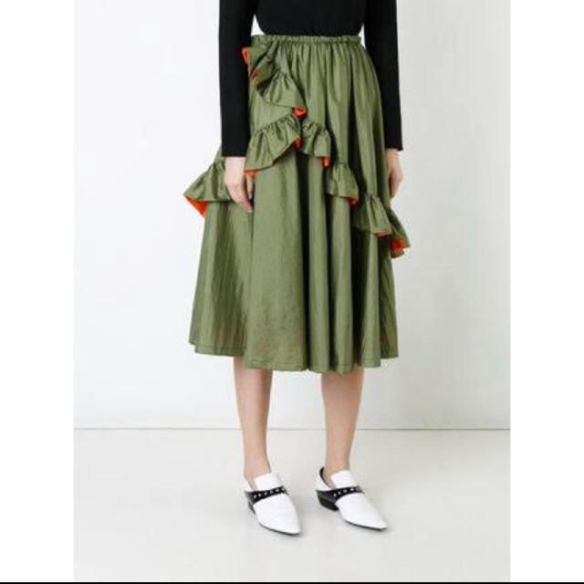 G.V.G.V.(ジーヴィジーヴィ)の定価64800円 ナイロンフレアスカート レディースのスカート(ロングスカート)の商品写真