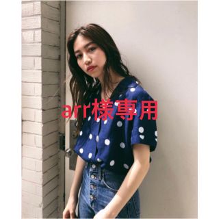 マウジー(moussy)のMOUSSY HALF SLEEVE LINEN DOT SHIRT(シャツ/ブラウス(半袖/袖なし))