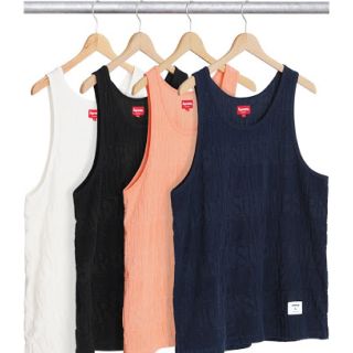 シュプリーム(Supreme)のSupreme Logo Stripe Terry Tank Top S定価以下(Tシャツ/カットソー(半袖/袖なし))