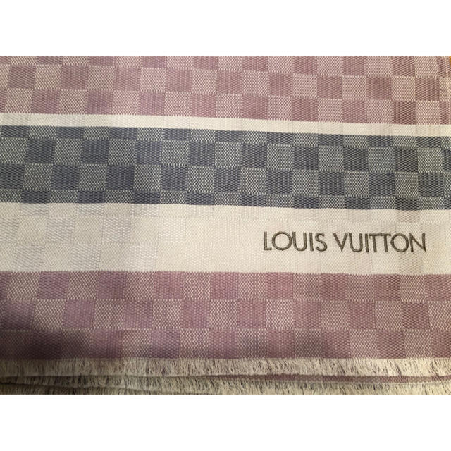 LOUIS VUITTON(ルイヴィトン)のLOUIS VUITTON　ルイ・ヴィトン 　ダミエ　ストール ショール レディースのファッション小物(ストール/パシュミナ)の商品写真