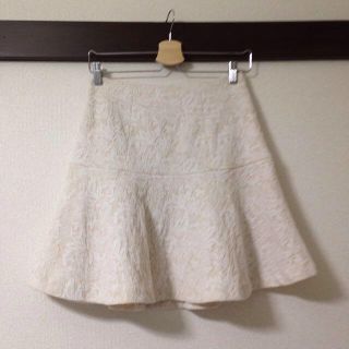 プロポーションボディドレッシング(PROPORTION BODY DRESSING)のプロポ  レース柄スカート*.(ひざ丈スカート)