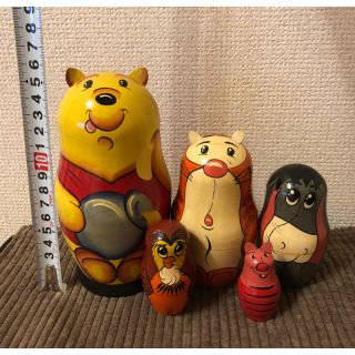 クマノプーサン(くまのプーさん)の【マトリョーシカ人形】プーさん(置物)