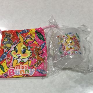 ディズニー(Disney)のミスバニー  巾着&コップ(弁当用品)