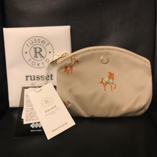 ラシット(Russet)ののんたん様 専用品 新品 タグ付き 今期モデル ラシット 馬柄 ポーチ(ポーチ)