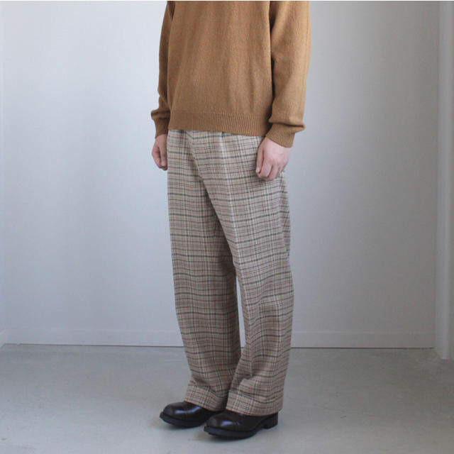 AURALEE オーラリー A9SP06LS LINEN SILK SUMMER TWEED SLACKS リネン シルク サマーツイード スラックス ブラック系 1【新古品】【未使用】