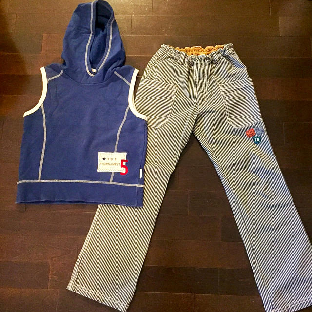 ELLE(エル)のELLE&ティンカーベル 男の子用 140㎝ セットアップ キッズ/ベビー/マタニティのキッズ服男の子用(90cm~)(その他)の商品写真