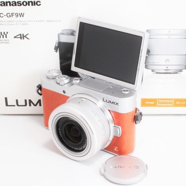 ☆保証残10か月☆ LUMIX GF9 人気のオレンジ 楽々自撮り