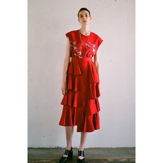 ♡CLANE♡2018FW♡DOUBLE FACE  TIERED SKIRT(ロングスカート)