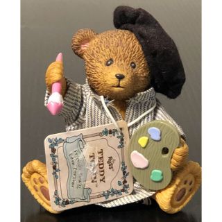 【 未使用 】アメリカ RUSS社製  TEDDY TOWN  アート ベアー(キャラクターグッズ)