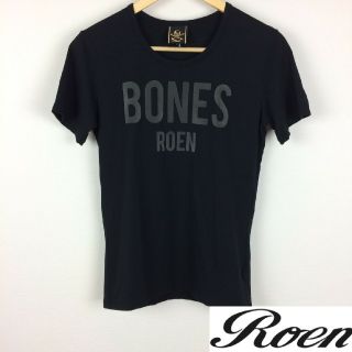 ロエン(Roen)の美品 Roen ロエン 半袖カットソー ブラック サイズS(Tシャツ/カットソー(半袖/袖なし))